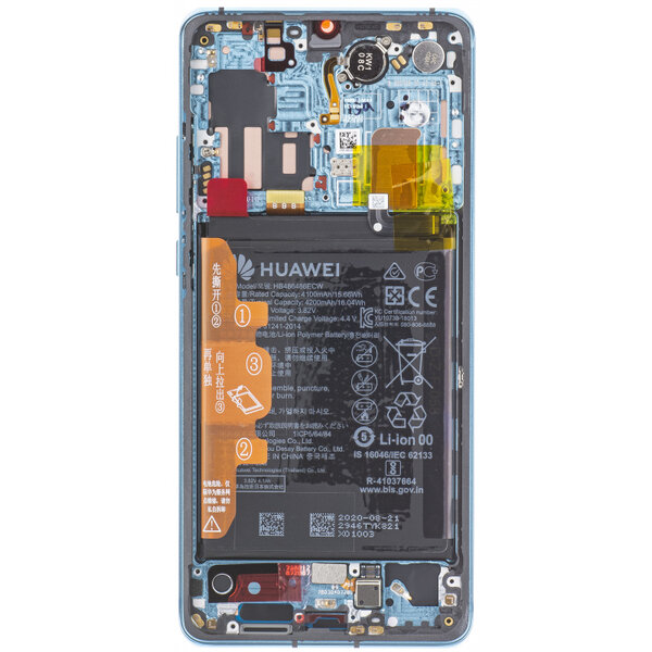 Huawei P30 Pro-LCD Display Module + Battery- Aurora Blue