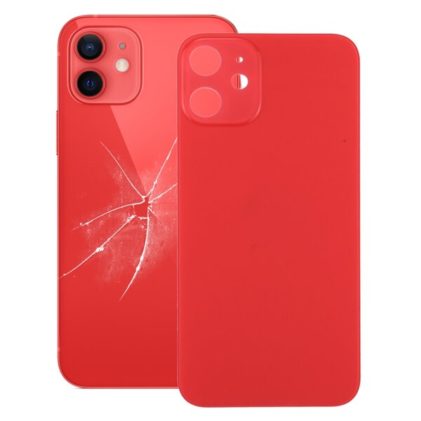 For iPhone 12 Mini Back Glass- Red