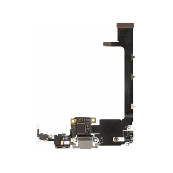For iPhone 11 Pro Max Charger Connector Flex- Silver