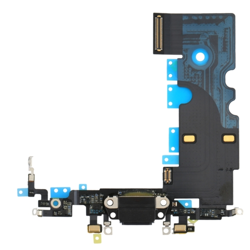 For iPhone 8/ SE 2020 Charger Connector Flex- Black