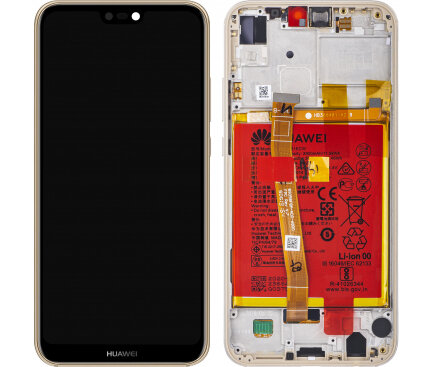 Huawei P20 Lite-LCD Display Module + Battery- Gold
