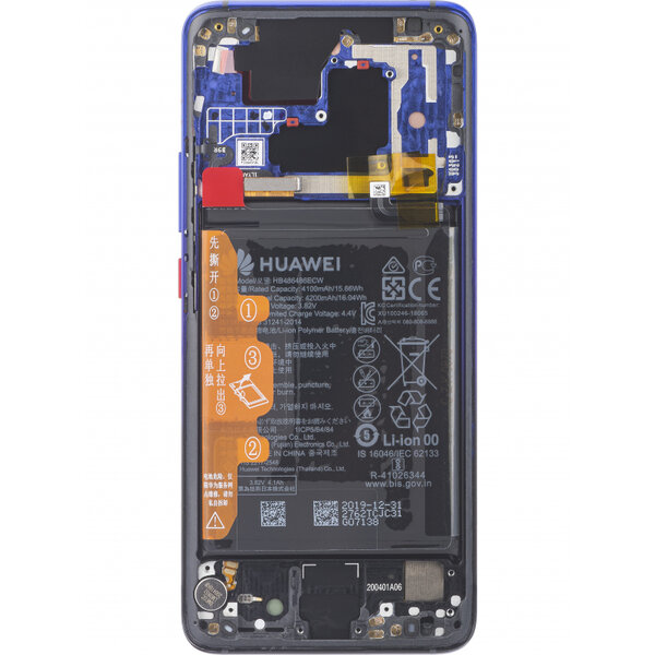 Huawei Mate 20 Pro-LCD Display Module + Battery- Twilight/ Purple