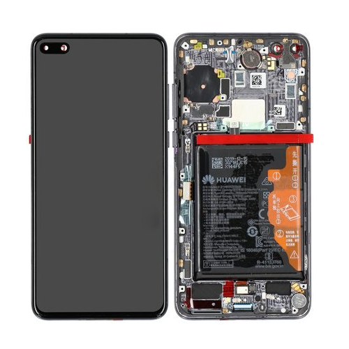 Huawei P40-LCD Display Module + Battery- Black
