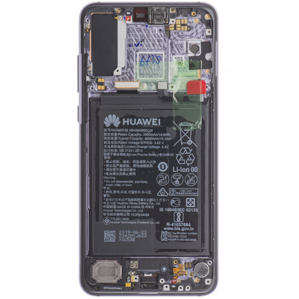 Huawei P20 Pro-LCD Display Module + Battery- Purple/Twilight