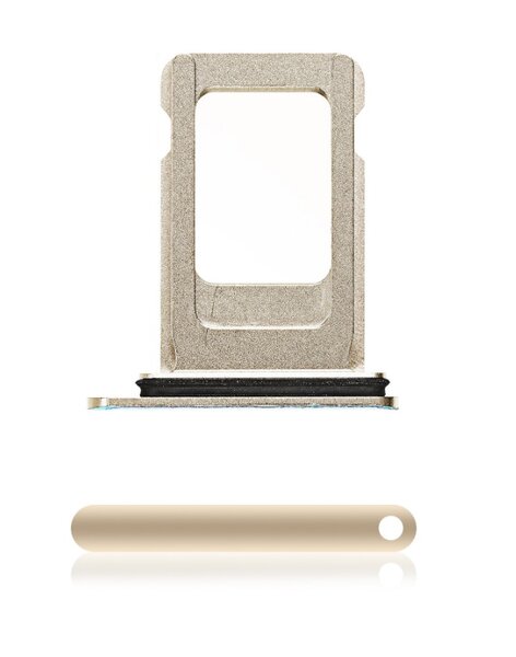 For iPhone XS Max-Sim Holder- Gold