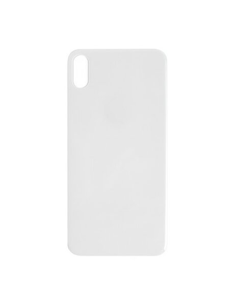 For iPhone XS Max Back Glass- Silver
