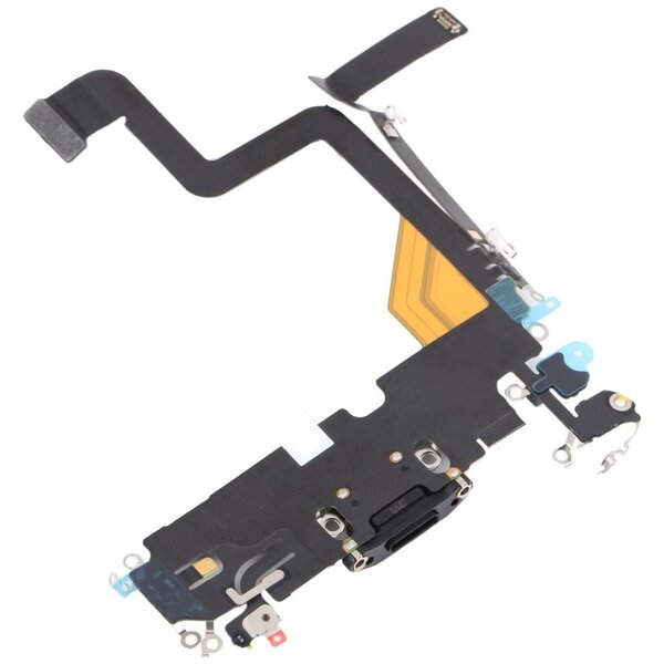 For iPhone 14 Pro Charger Connector Flex - Black