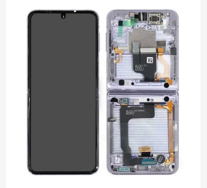 Samsung Galaxy Z Flip 4 5G SM-F721B-Inner Display Complete + Frame- Purple