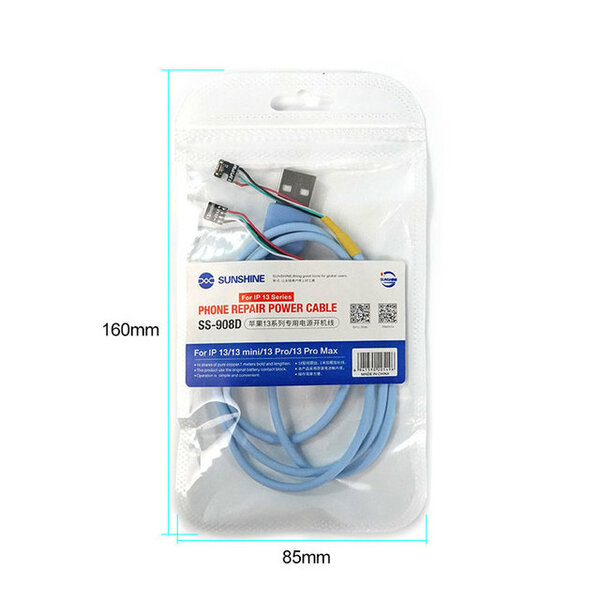 Sunshine SS-908D Power Cable For iPhone 13/ 13 mini/ 13 Pro/ 13 Pro Max