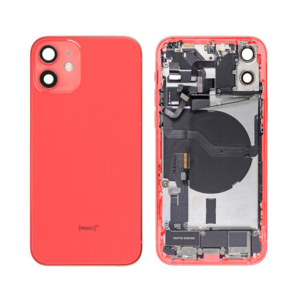 For iPhone 12 Mini Middle Frame Pulled (A) Complete With Parts (No Battery) - Red