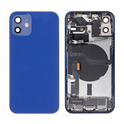 For iPhone 12 Middle Frame Pulled (A) Complete With Parts (No Battery) - Blue
