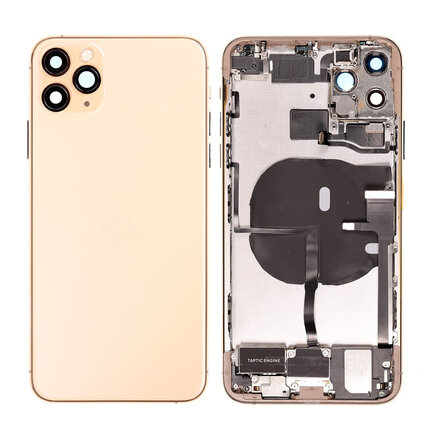 For iPhone 11 Pro Max Middle Frame Pulled (A) Complete With Parts (No Battery) - Gold