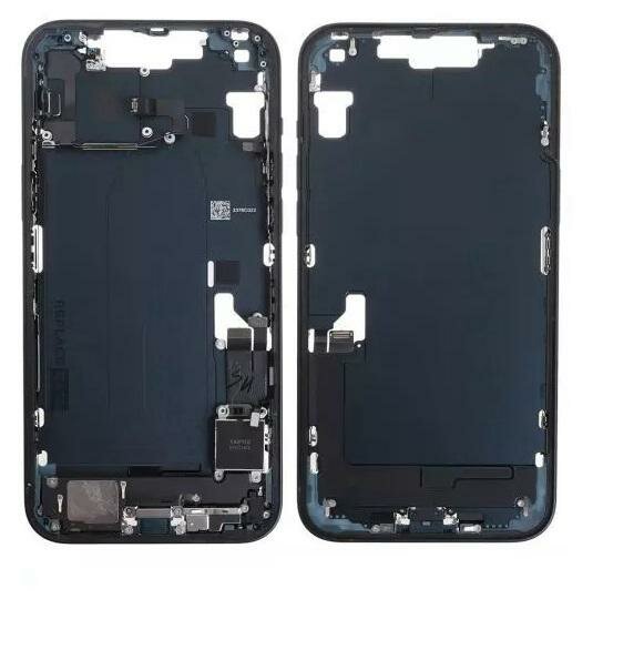 For iPhone 14 Middle Frame Pulled (A) Complete With Parts - Black