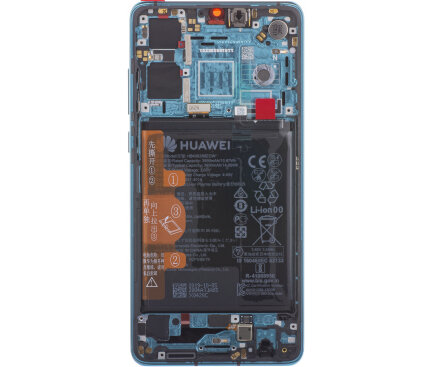 Huawei P30-LCD Display Module + Battery (New Code)- Blue ( Aurora Blue)  