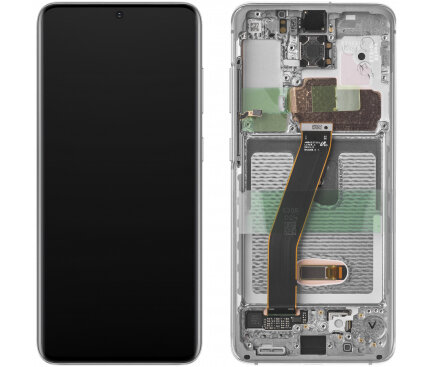 Samsung Galaxy S20/ S20 5G-Display Complete  + Front Camera- Cloud White