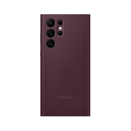 Samsung Galaxy S22 Ultra SM-S908B-Battery Cover Pulled- Burgundy