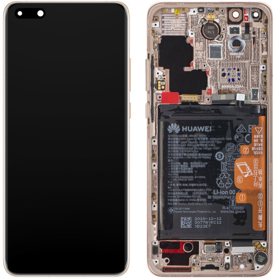 Huawei P40 Pro-LCD Display Module + Battery-  Gold 
