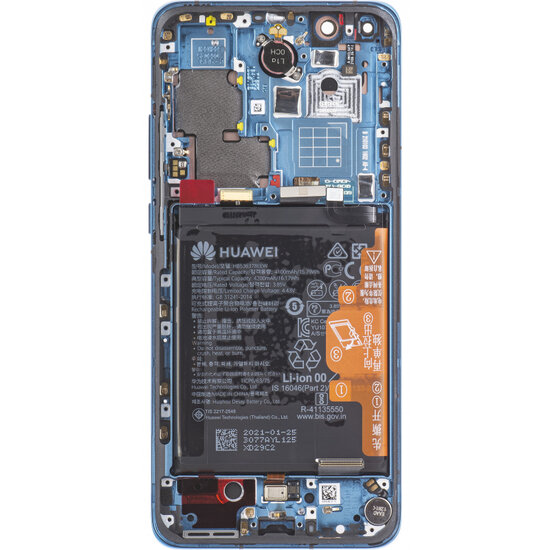 Huawei P40 Pro-LCD Display Module + Battery- Blue