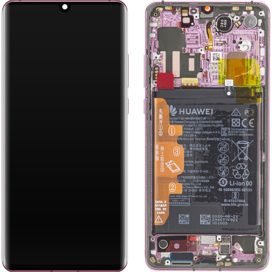 Huawei P30 Pro-LCD Display Module + Battery- Purple