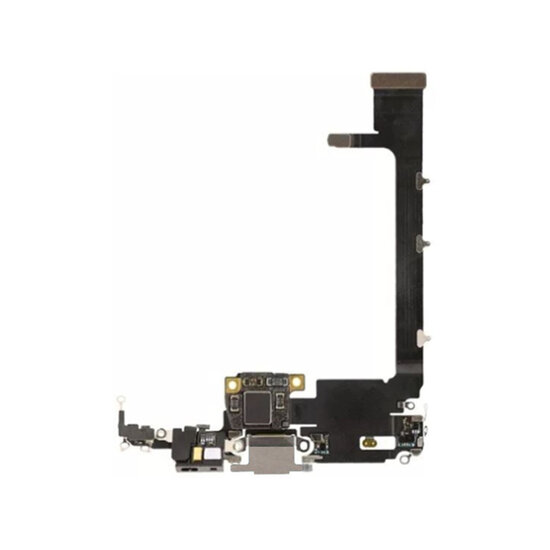 For iPhone 11 Pro Max Charger Connector Flex- Silver