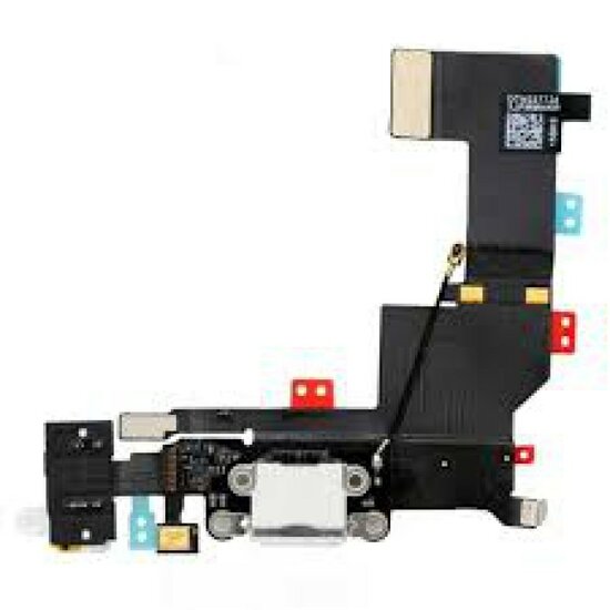 For iPhone 5S Charger Connector Flex- White