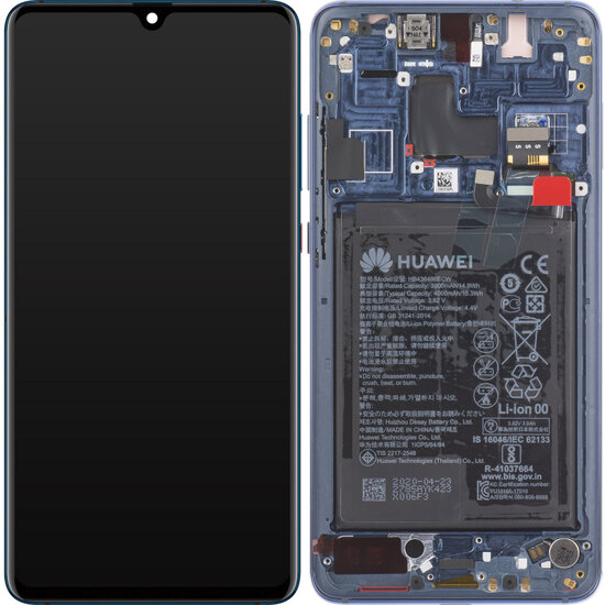 Huawei Mate 20-LCD Display Module + Battery- Blue
