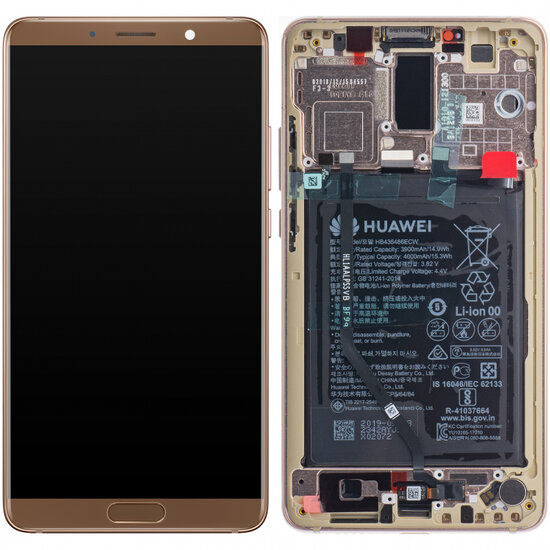 Huawei Mate 10-LCD Display Module + Battery- Brown