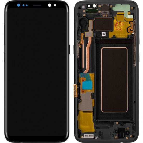 Samsung Galaxy S8 SM-G950F-Display + Digitizer with Frame- Black 