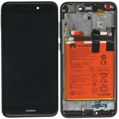 Huawei P8 Lite 2017-LCD Display Module + Battery- Black