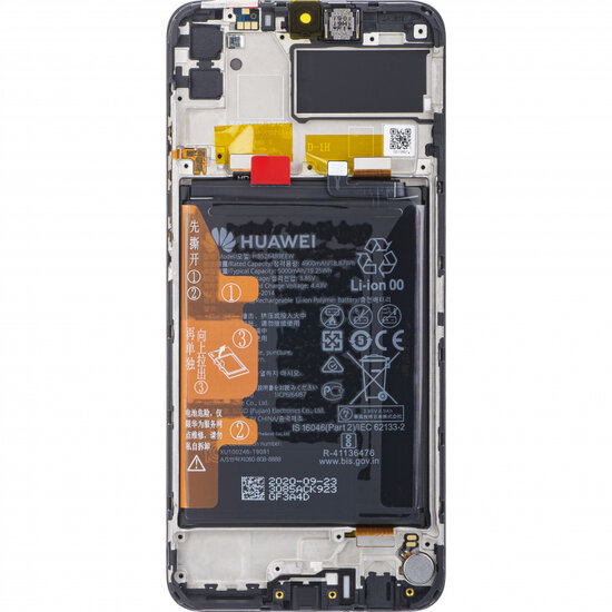 Huawei Y6P/Honor 9A-LCD Display Module + Battery- Black
