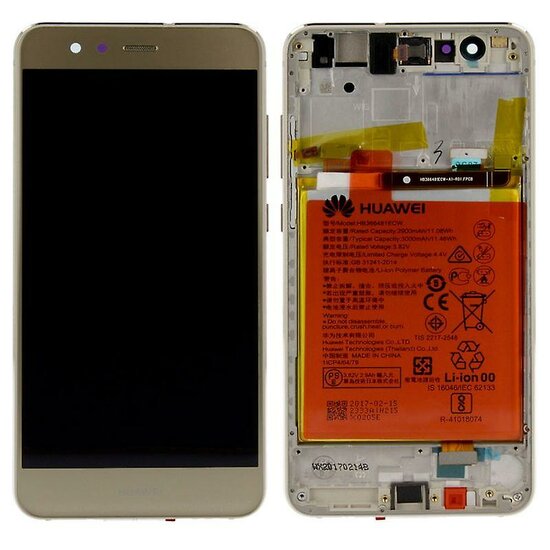 Huawei P10 Lite-LCD Display Module + Battery- Gold