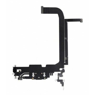 For iPhone 13 Pro Max Charger Connector Flex - Black