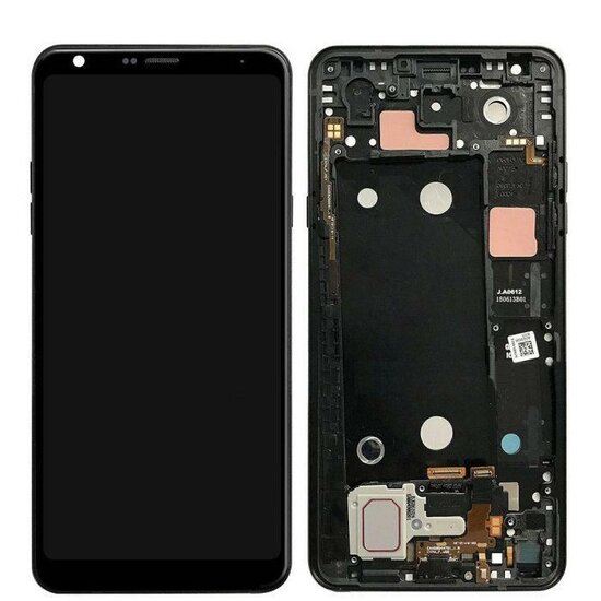 LG Q7-Display + Digitizer + Frame- Black