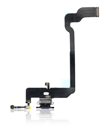 For iPhone XS-Charger Connector Flex- Black