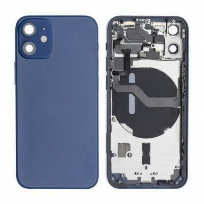For iPhone 12 Mini Middle Frame Pulled (A) Complete With Parts (No Battery) - Blue
