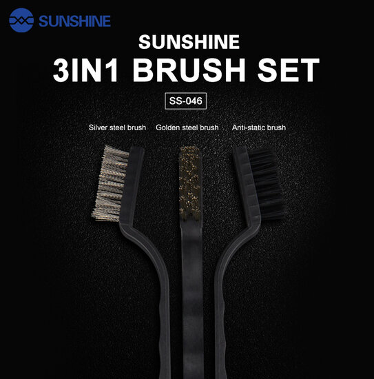 Sunshine 3 in 1 Brush Set