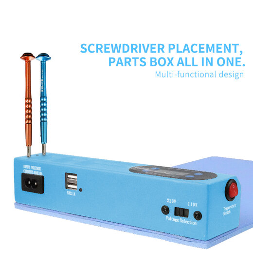 SUNSHINE SS-918E Heating Pad Compatible with iPad iPhone LCD Screen Separator Machine Repair Tool 