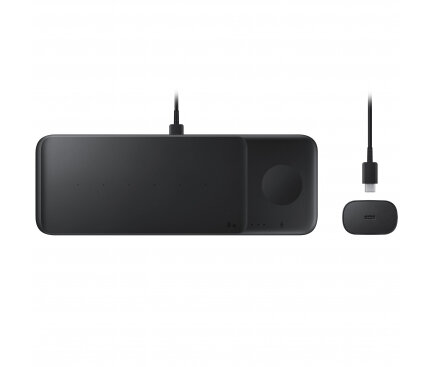 Wireless Charger Trio Samsung With Wall Charger Black EP-P6300TBEGEU