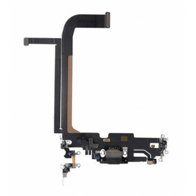 For iPhone 14 Pro Max Charger Connector Flex - Black