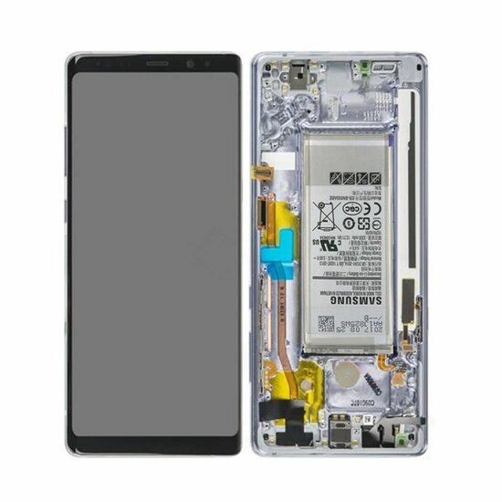 Samsung Galaxy Note 8 SM-N950F-LCD Display Module Complete + Battery- Violet/Orchid Gray