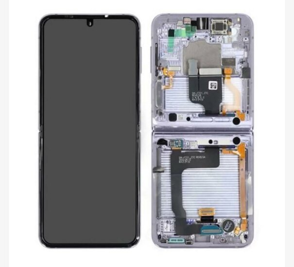 Samsung Galaxy Z Flip 4 5G SM-F721B-Inner Display Complete + Frame- Purple