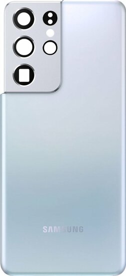 Samsung Galaxy S21 Ultra SM-G998B-Battery Cover Pulled- Silver