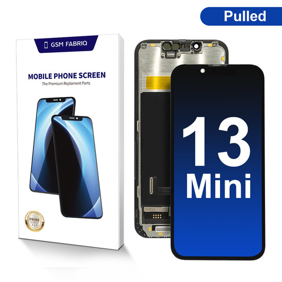 For iPhone 13 Mini Display + Module Pulled- Black