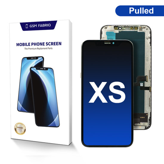 For iPhone XS Display + Module Pulled- Black