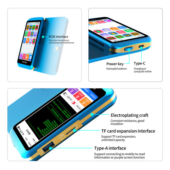V1S Pro Programmer Nand Read and Write Purple Screen Repair For iPhone 6-14PM