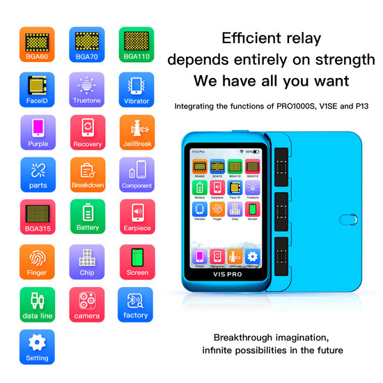 V1S Pro Programmer Nand Read and Write Purple Screen Repair For iPhone 6-14PM