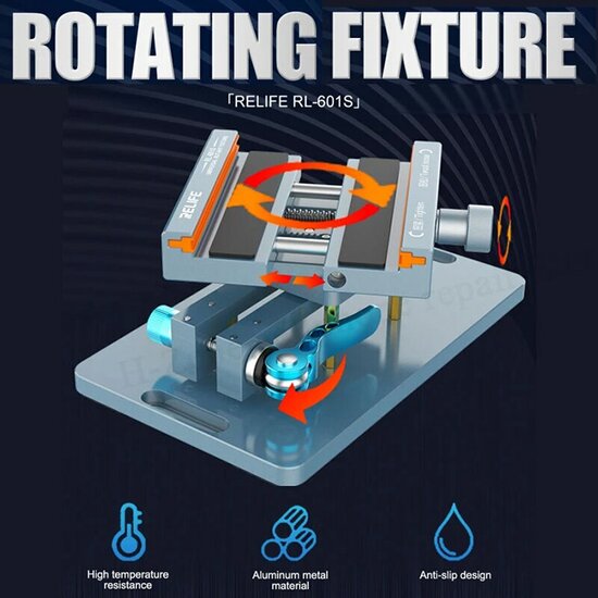 RELIFE RL-601S Rotating Universal Fixture