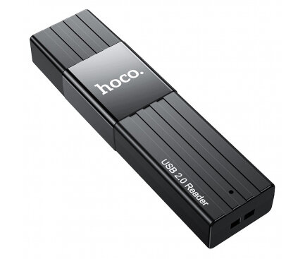 HOCO USB Card Reader HB20 Mindful, 2in1, 5 Gb/S, USB 3.0- Black 