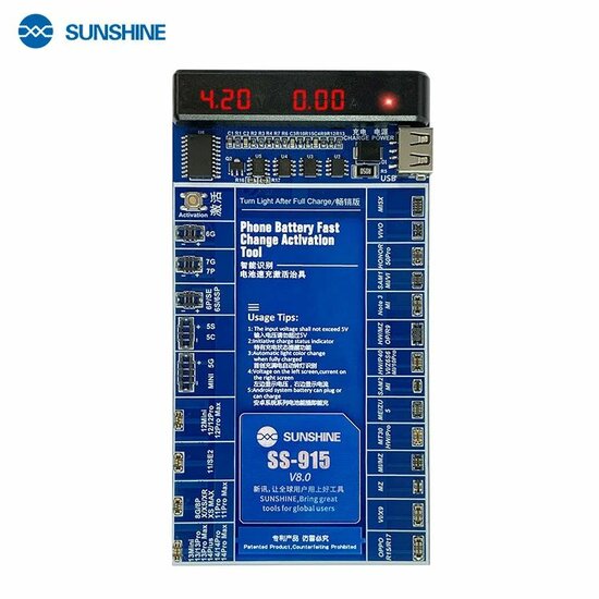 SUNSHINE IP Android Charging Activation Fixture/V8.0  SS-915