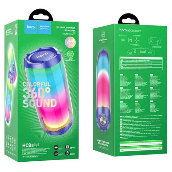 Hoco HC8 Bella Wireless Speaker Sports Portable Loudspeaker- Blue